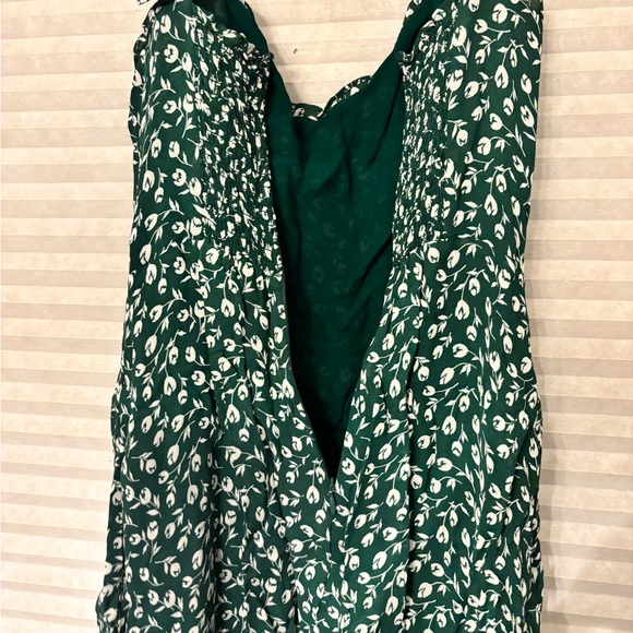 Reformation Christine Ruffle Minidress Green size 6 - Picture 5 of 6